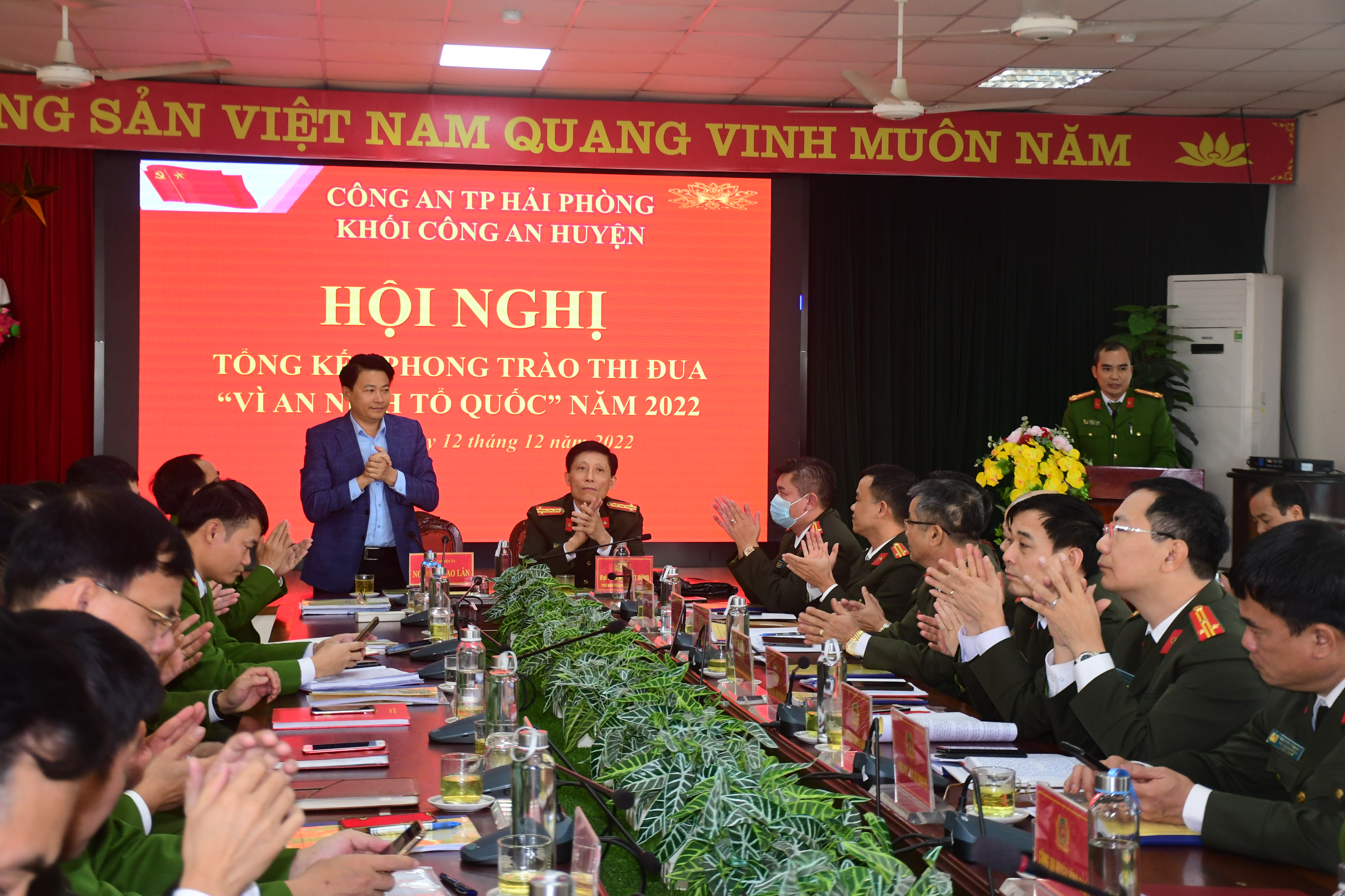 Tổng kết phong trào thi đua “Vì An ninh Tổ quốc” Khối Công an huyện